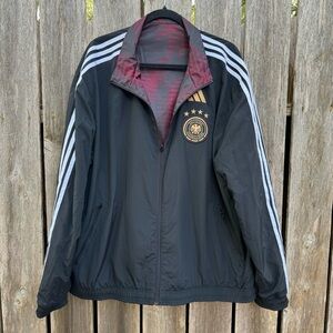 Adidas Germany National Team Aeroready Reversible Anthem Zip Jacket Size XL